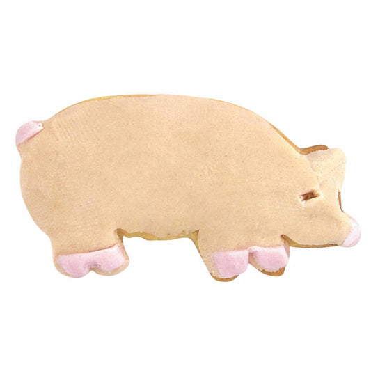 Städter Ausstecher Glücksschwein, Ausstechform, Plätzchenform, Keks, Plätzchen, Edelstahl, 5.5 cm, 070134