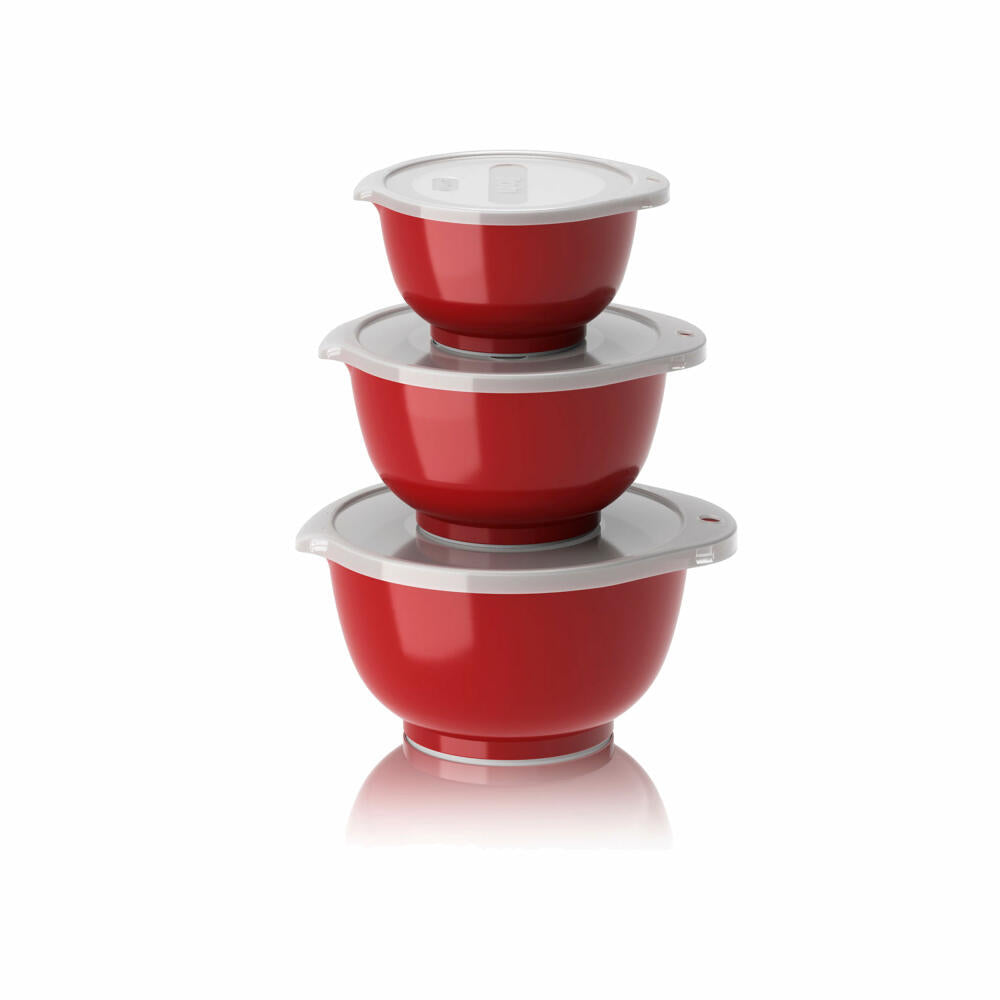 Rosti Mini Bowl Set Margrethe New 6-piece, Durostima, Red, 0.25 + 0.5 + 0.75 L, 29925