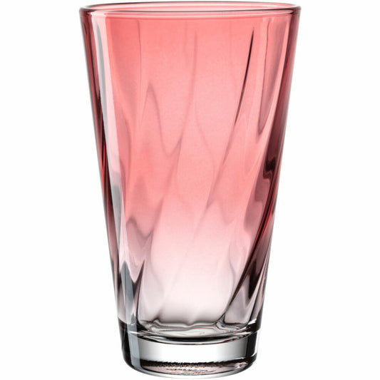 Leonardo drinking glass Twist, water glass, juice glass, soda-lime glass, red, 300 ml, 046973