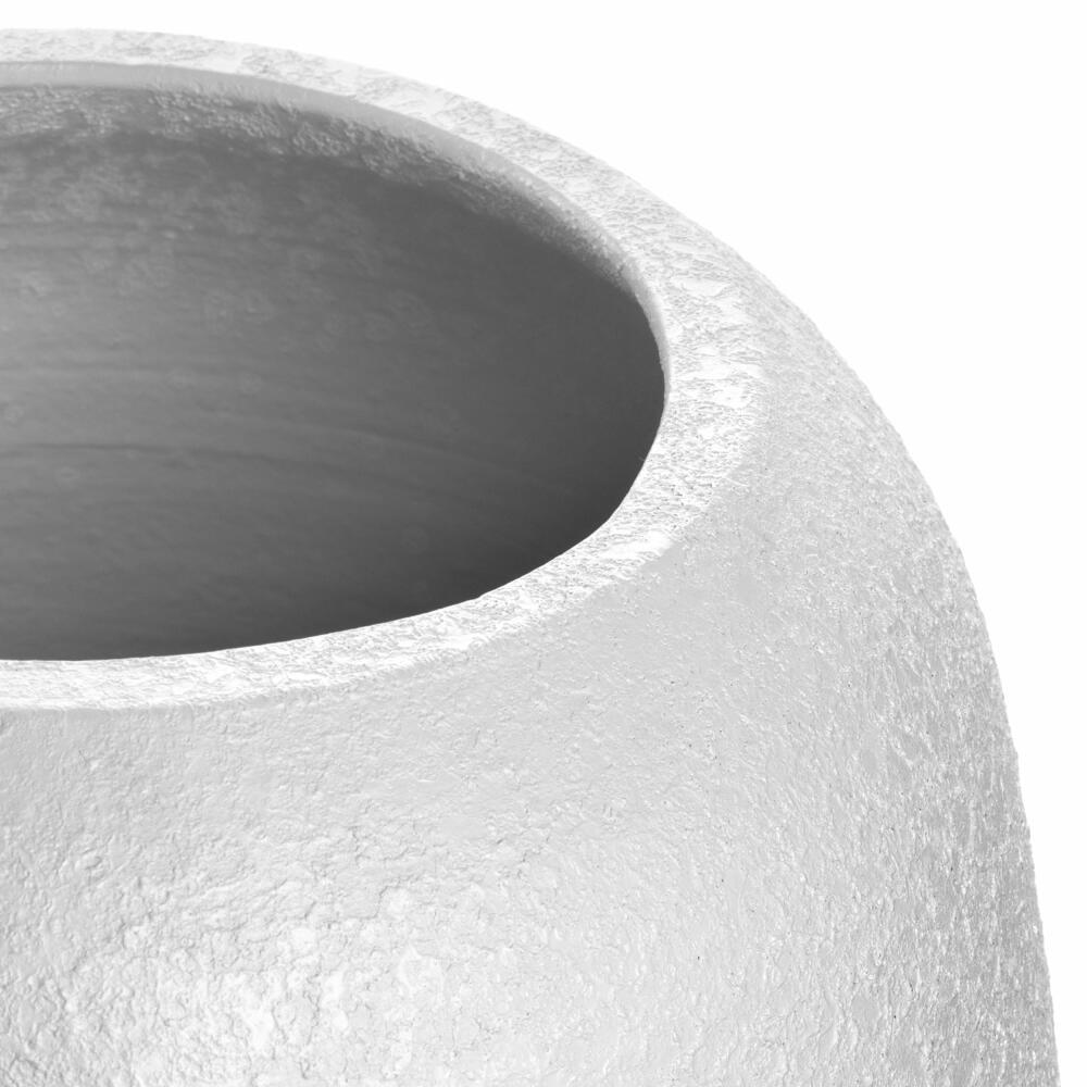 Leonardo Keramikvase Trogolo, Vase, Blumenvase, Dekovase, Keramik, Weiß, H 40 cm, 033206