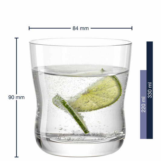Leonardo drinking glass Vita S, water glass, juice glass, soda-lime glass, 330 ml, 054495