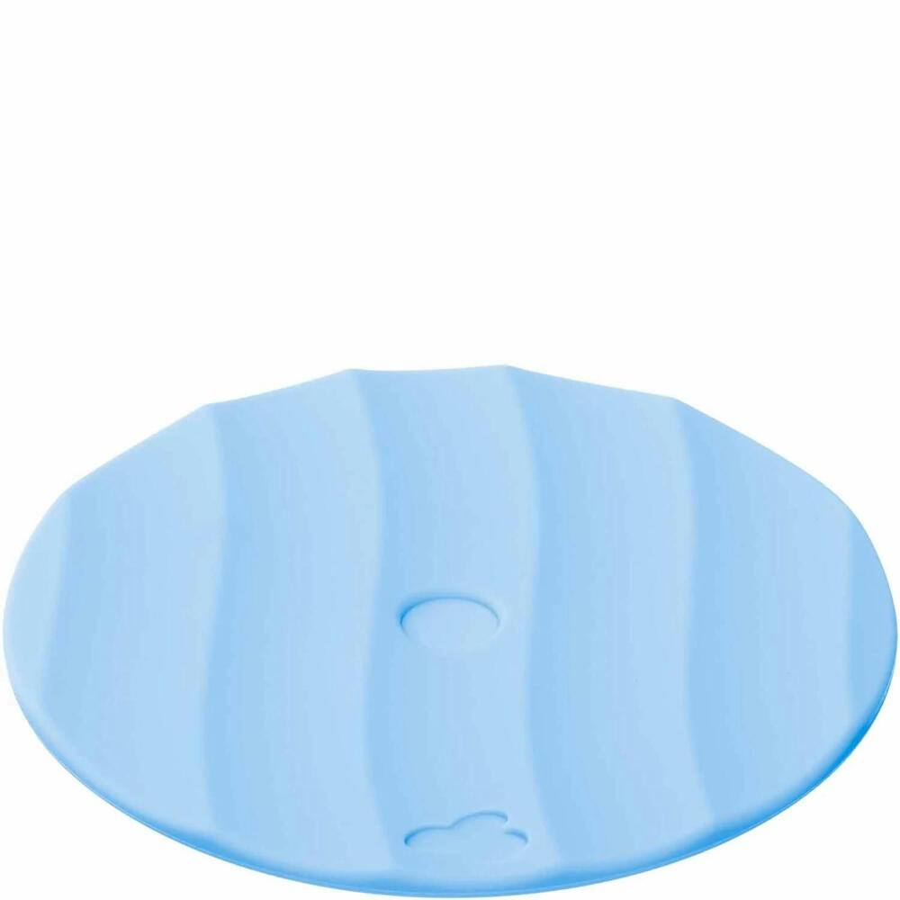 Leonardo lid Salerno, for drinking glasses, glass cover, drink lid, silicone, blue, Ø 9 cm, 053343