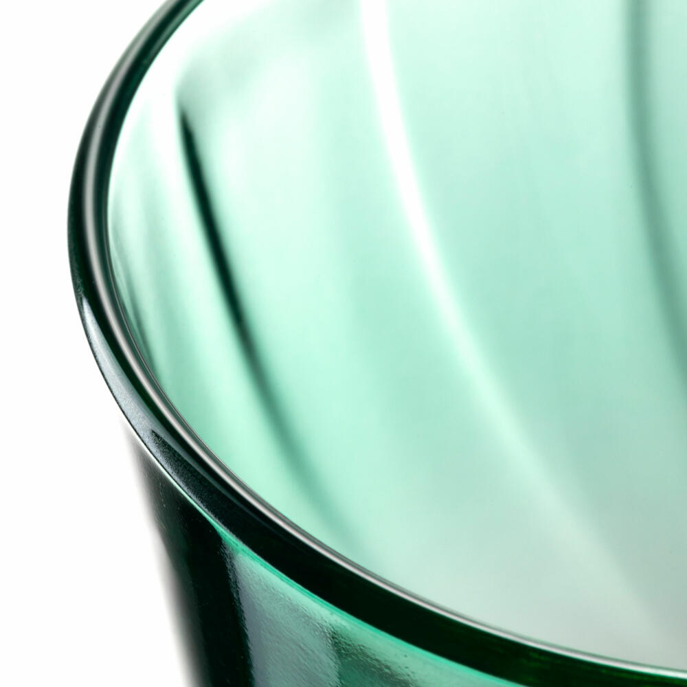 Leonardo drinking glass Twist, water glass, juice glass, soda-lime glass, green, 215 ml, 046968