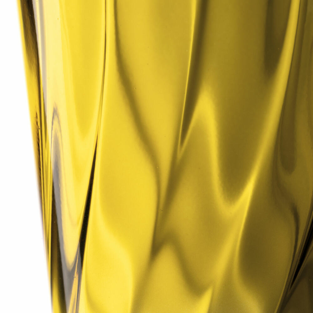 Leonardo drinking glass Twist, water glass, juice glass, soda-lime glass, yellow, 300 ml, 046970