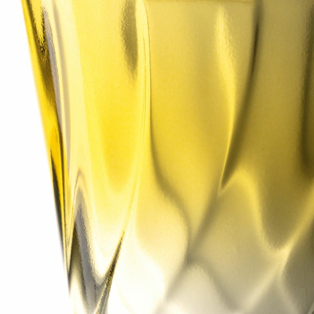 Leonardo drinking glass Twist, water glass, juice glass, soda-lime glass, yellow, 215 ml, 046966