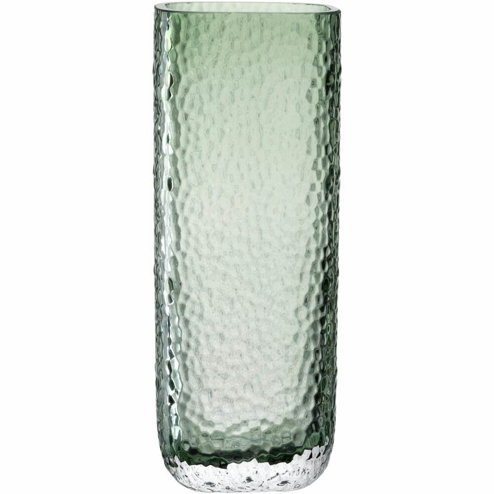 Leonardo Vase Martello, decorative vase, flower vase, glass, green, H 26.5 cm, 033202