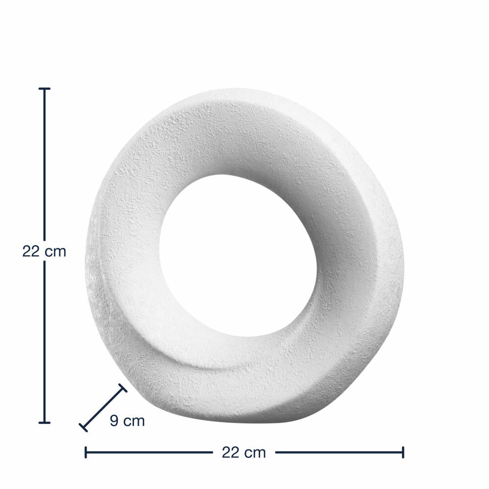 Leonardo ceramic object Oggetto, decorative object, decoration, home accessory, ceramic, white, H 22 cm, 059011