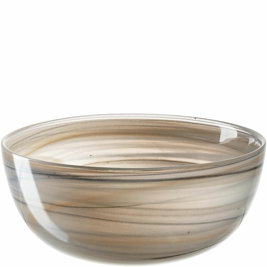 Leonardo Bowl Alabastro, Bowl, Decorative Bowl, Glass, Beige / Black, Ø 14 cm, 026786