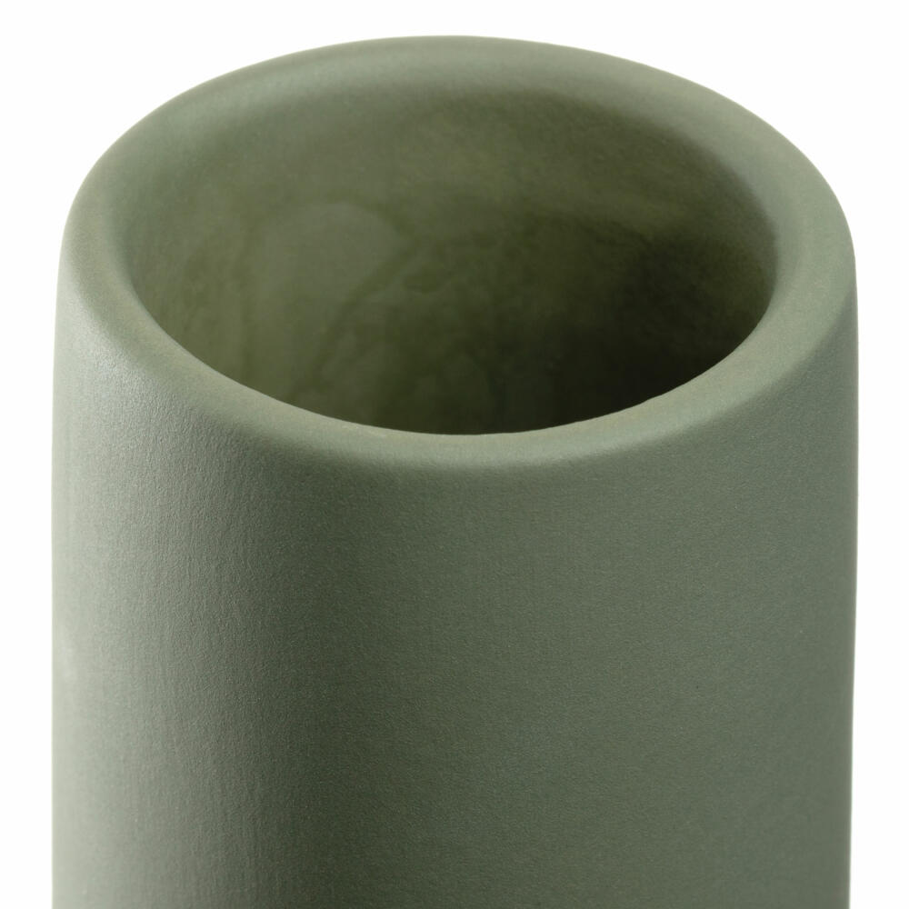Leonardo Keramikvase Milano, Vase, Blumenvase, Dekovase, Keramik, Grün, H 40 cm, 026821