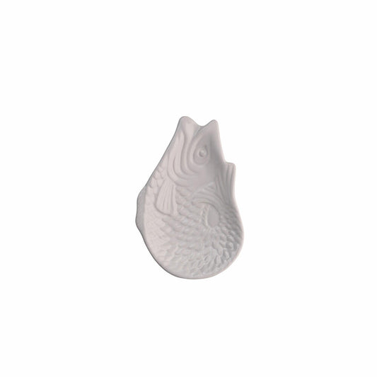 Gift Company decorative plate Monsieur Carafon S, fish-shaped plate, stoneware, white, 12.5 x 8.3 cm, 1151303001