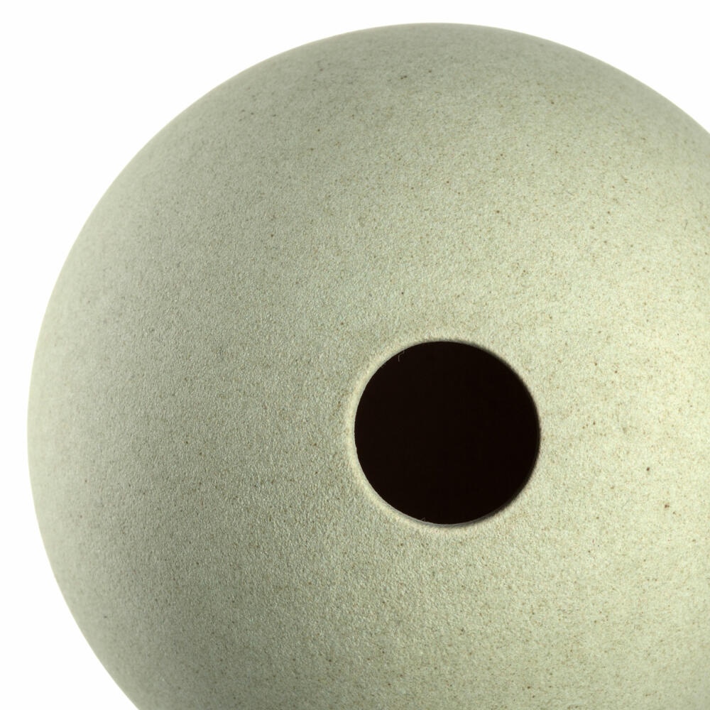 Leonardo ceramic vase Bolla, vase, flower vase, decorative vase, ceramic, light green, H 9 cm, 026817