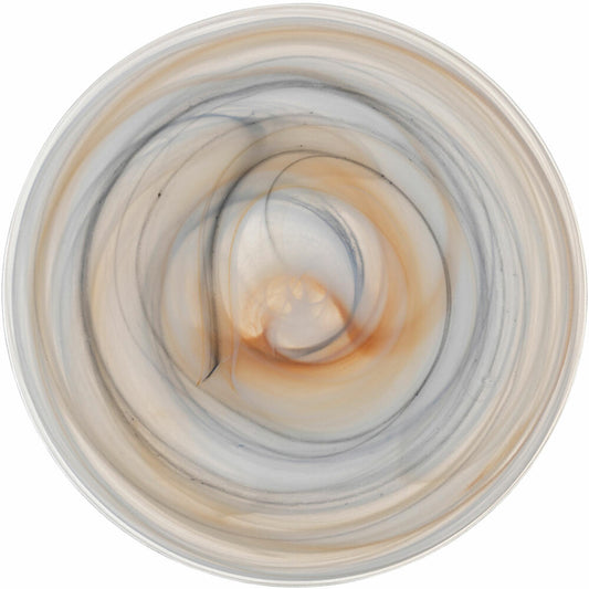 Leonardo plate Alabastro, serving plate, decorative plate, glass, beige / black, Ø 28 cm, 026792