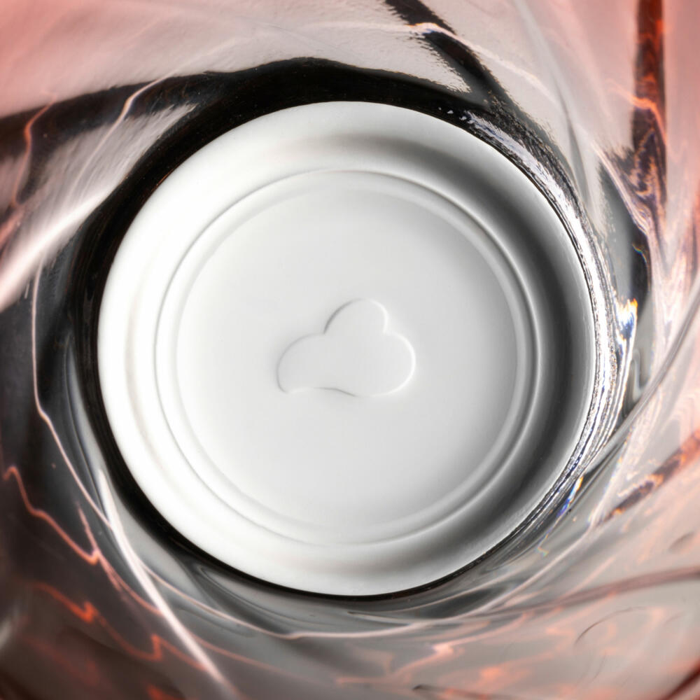 Leonardo drinking glass Twist, water glass, juice glass, soda-lime glass, red, 215 ml, 046969