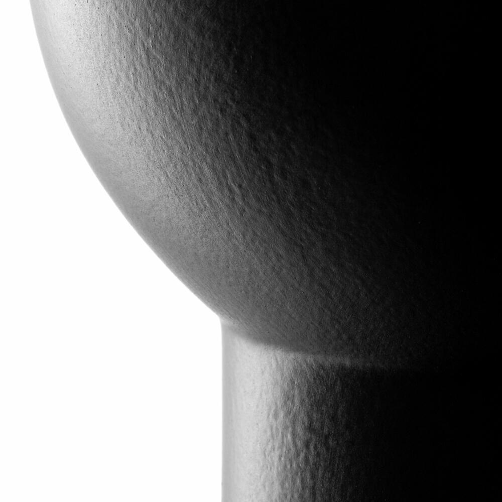 Leonardo Keramikvase Brera, Vase, Dekovase, Blumenvase, Keramik, Schwarz, H 31 cm, 059012