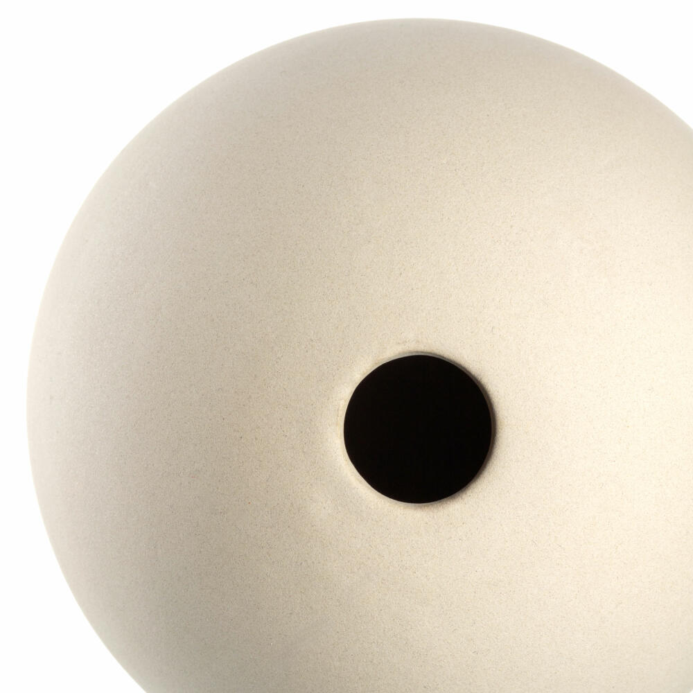 Leonardo Keramikvase Bolla, Vase, Blumenvase, Dekovase, Keramik, Creme, H 11 cm, 026818