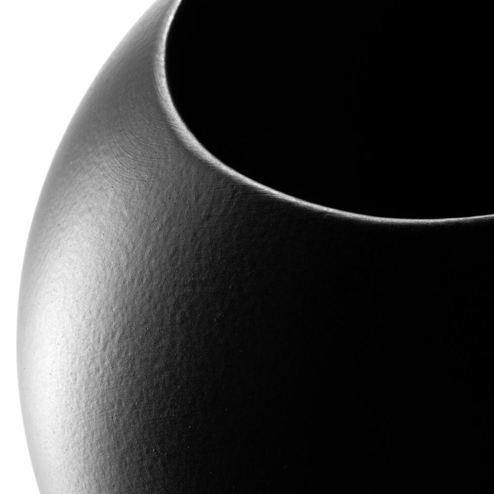 Leonardo Keramikvase Brera, Vase, Dekovase, Blumenvase, Keramik, Schwarz, H 31 cm, 059012