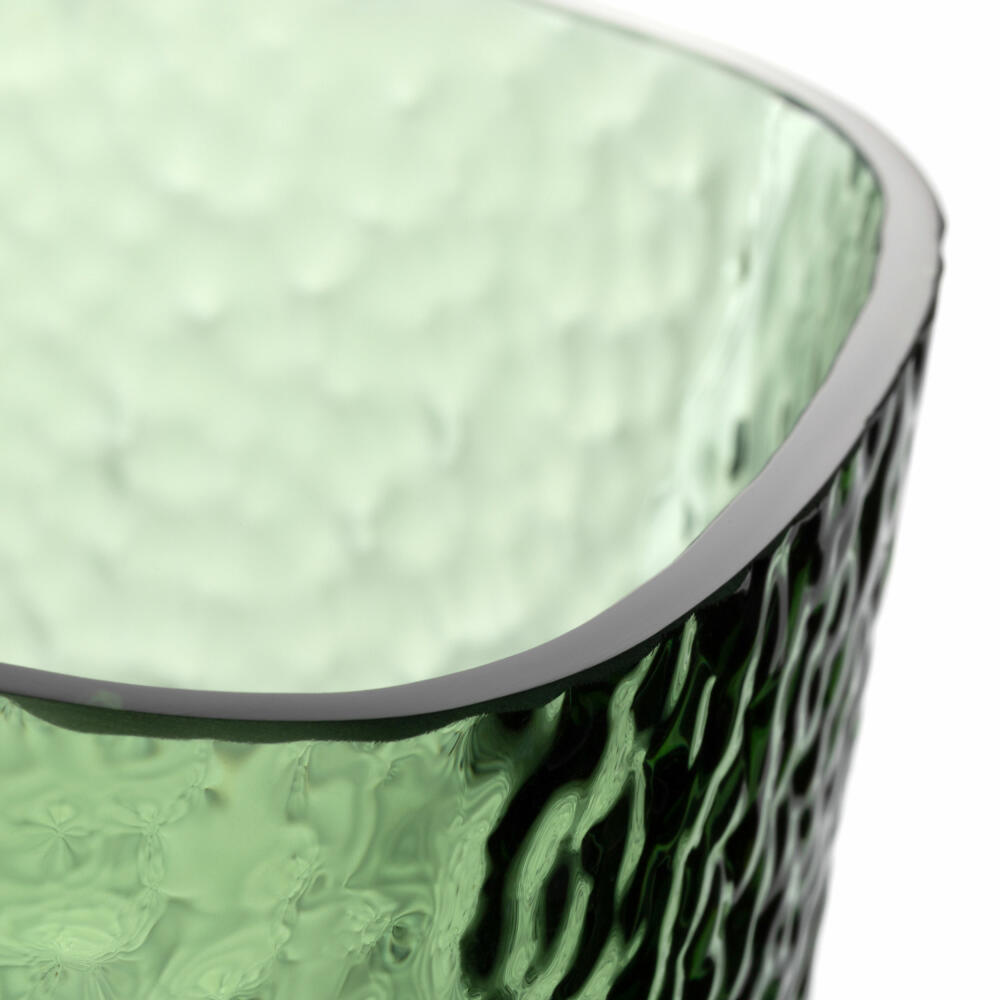 Leonardo Vase Martello, decorative vase, flower vase, glass, green, H 29 cm, 033201