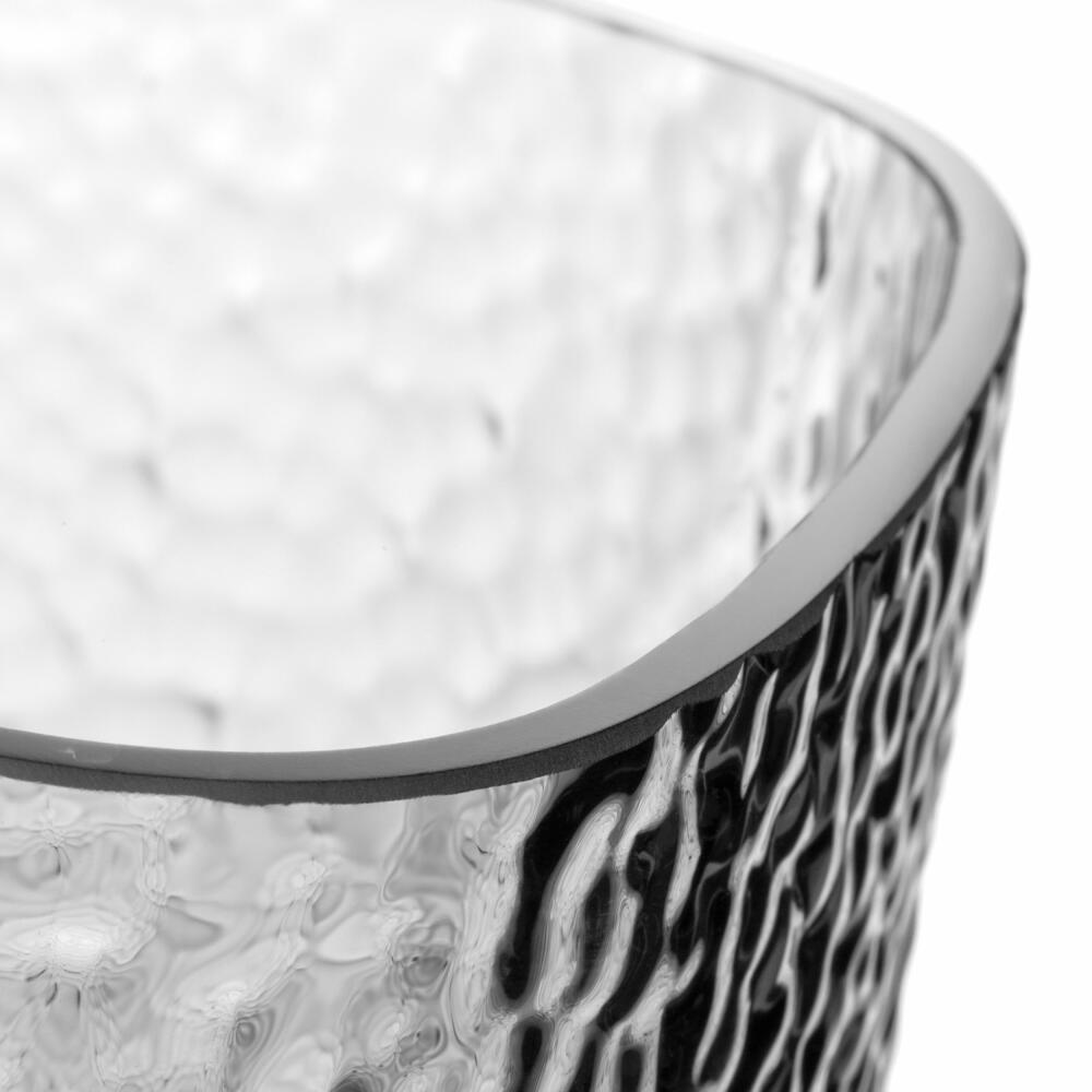 Leonardo Vase Martello, decorative vase, flower vase, glass, gray, H 29 cm, 033198