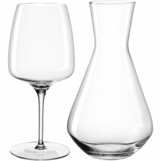 Leonardo Weinset Cesti, 3-tlg., Rotweinglas, Dekanter, Weinglas, Kristallglas, 061975