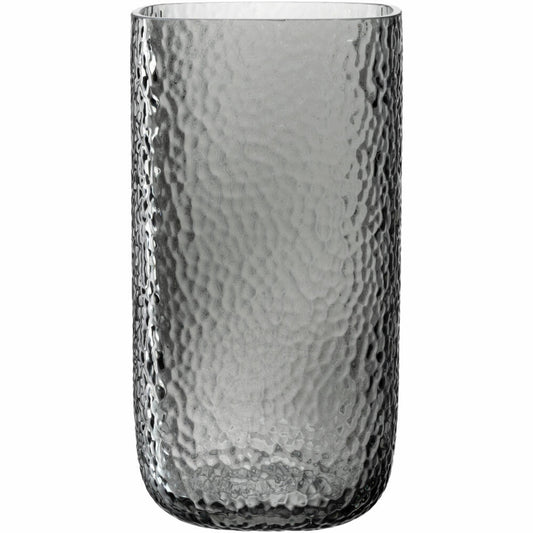Leonardo Vase Martello, decorative vase, flower vase, glass, gray, H 29 cm, 033198
