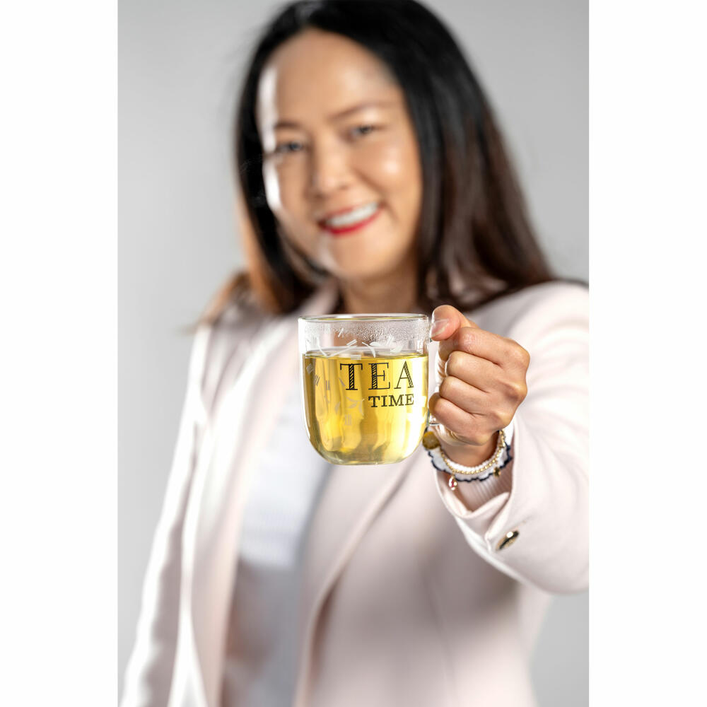 Leonardo Ufficio Tea Time Cup, Coffee Cup, Mug, Glass Cup, Soda-lime glass, 400 ml, 047078