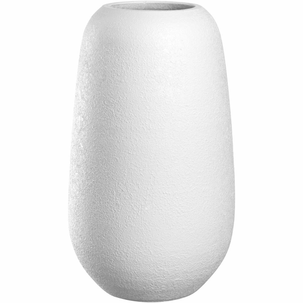 Leonardo Keramikvase Trogolo, Vase, Blumenvase, Dekovase, Keramik, Weiß, H 40 cm, 033206