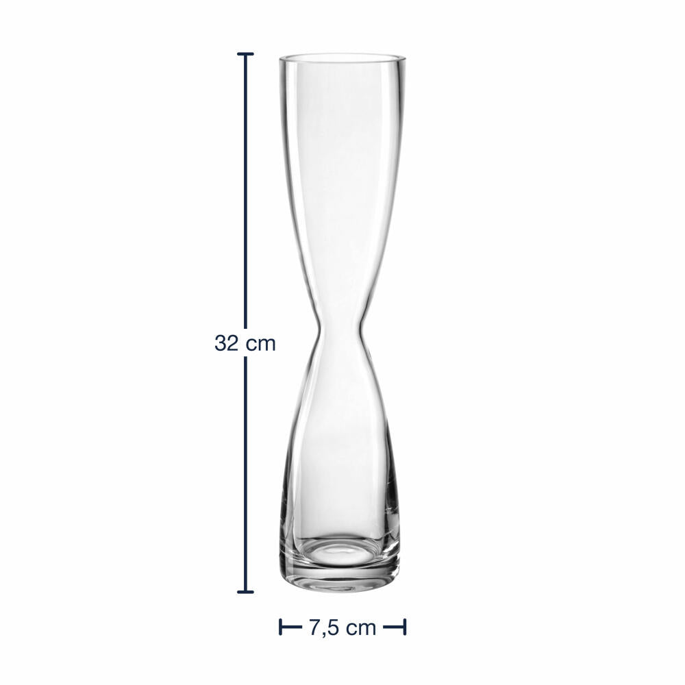 Leonardo Solifleurvase Diabolo, vase, decorative vase, flower vase, glass, H 32 cm, 045265
