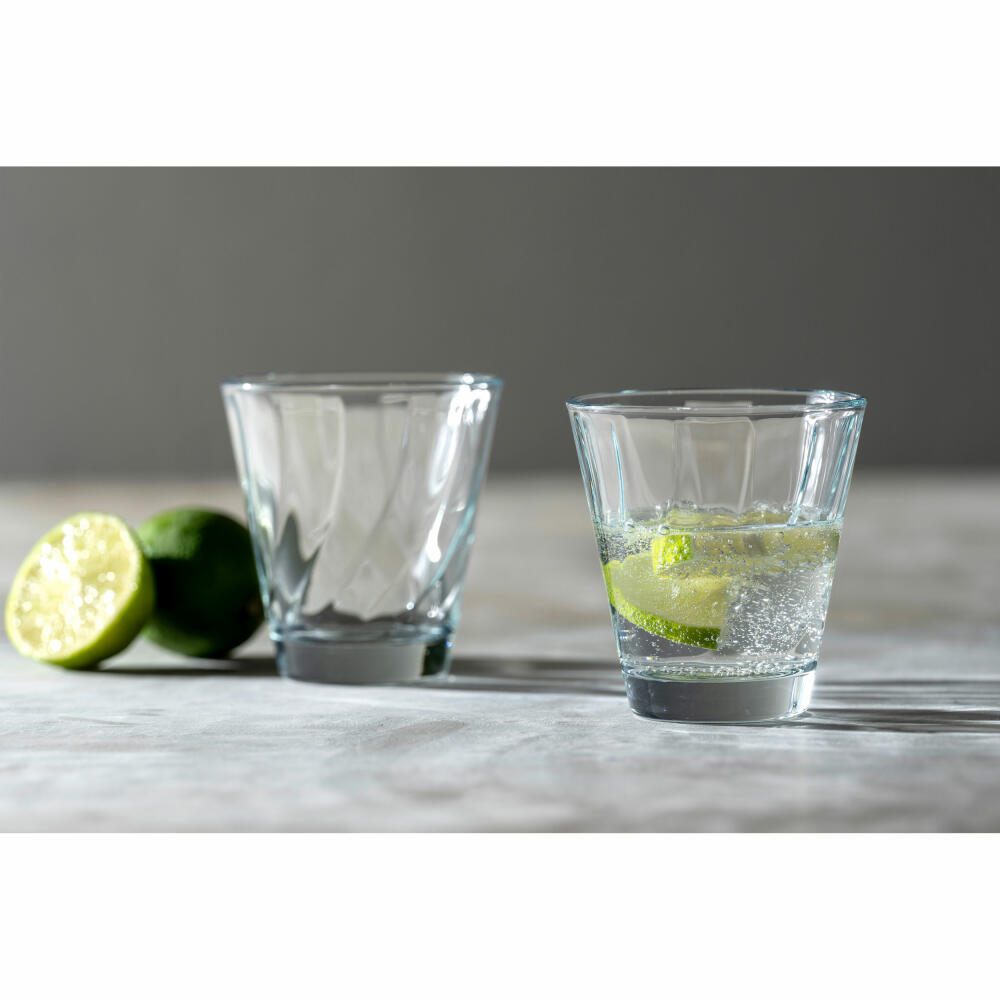 Leonardo drinking glass Twist, water glass, juice glass, soda-lime glass, 215 ml, 023590