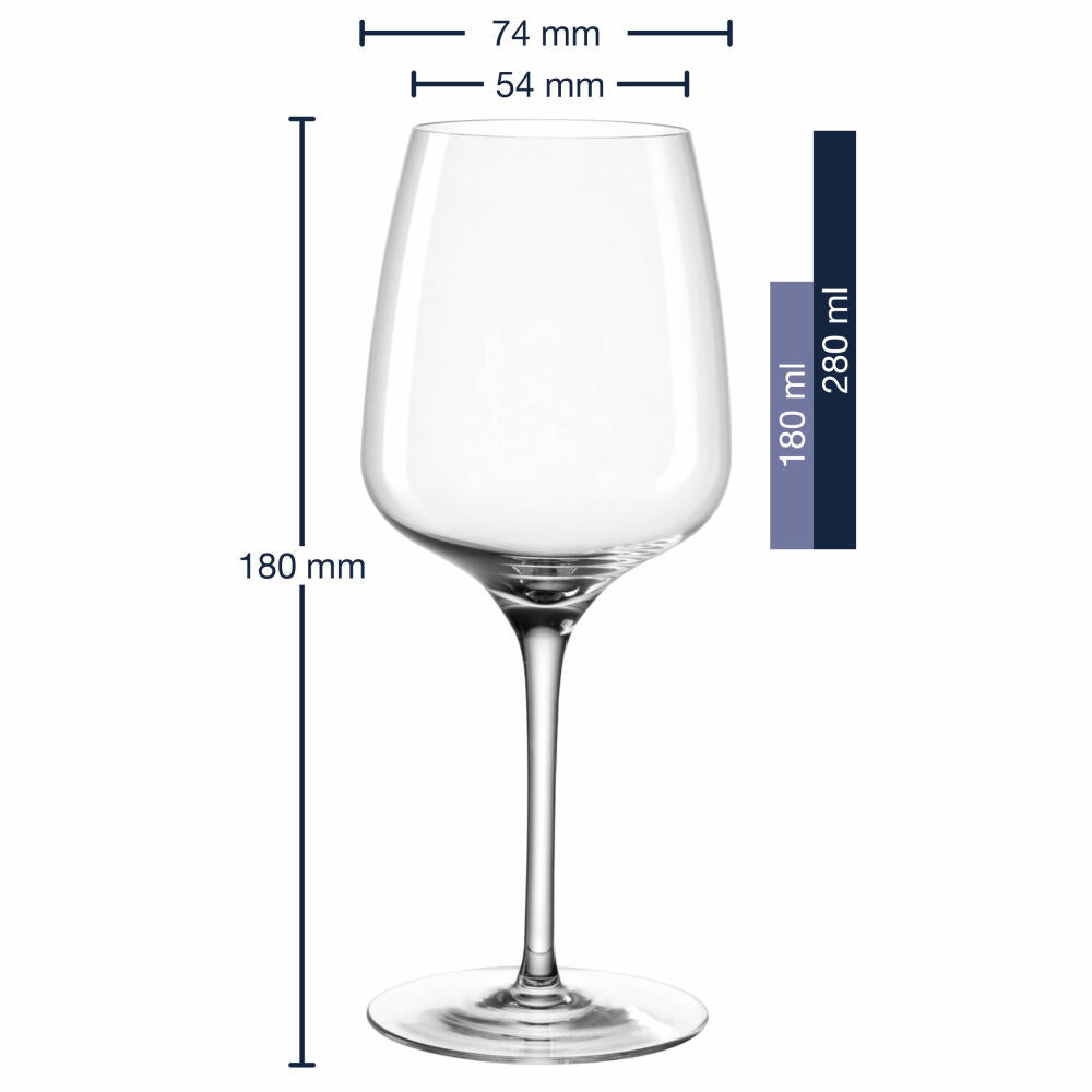 Leonardo Riesling glass Cesti, wine glass, white wine glass, crystal glass, 280 ml, 061965