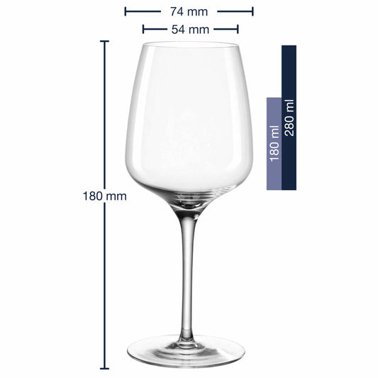 Leonardo Riesling glass Cesti, wine glass, white wine glass, crystal glass, 280 ml, 061965