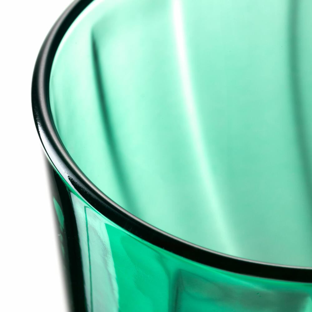 Leonardo drinking glass Twist, water glass, juice glass, soda-lime glass, green, 300 ml, 046972