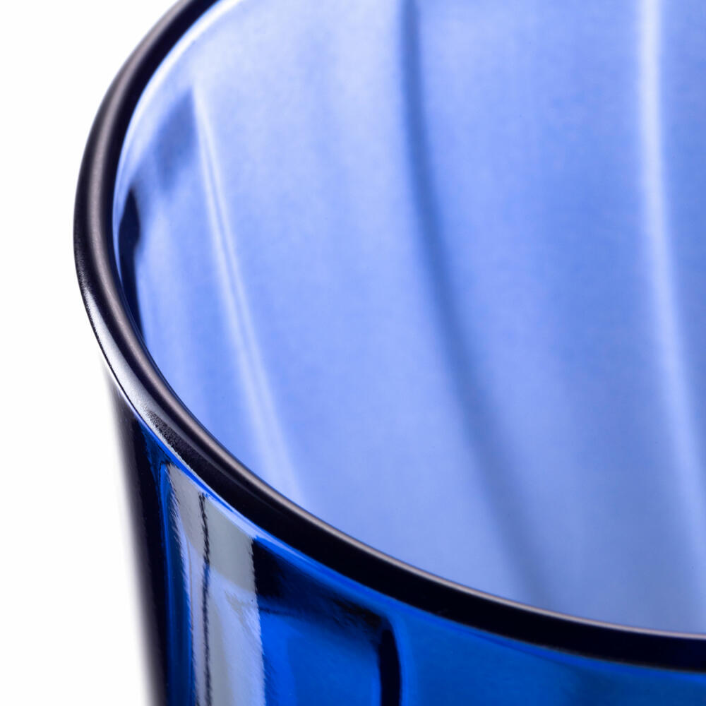 Leonardo drinking glass Twist, water glass, juice glass, soda-lime glass, blue, 300 ml, 046971