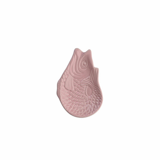 Gift Company decorative plate Monsieur Carafon S, fish-shaped plate, stoneware, sea pink, 12.5 x 8.3 cm, 1151303012