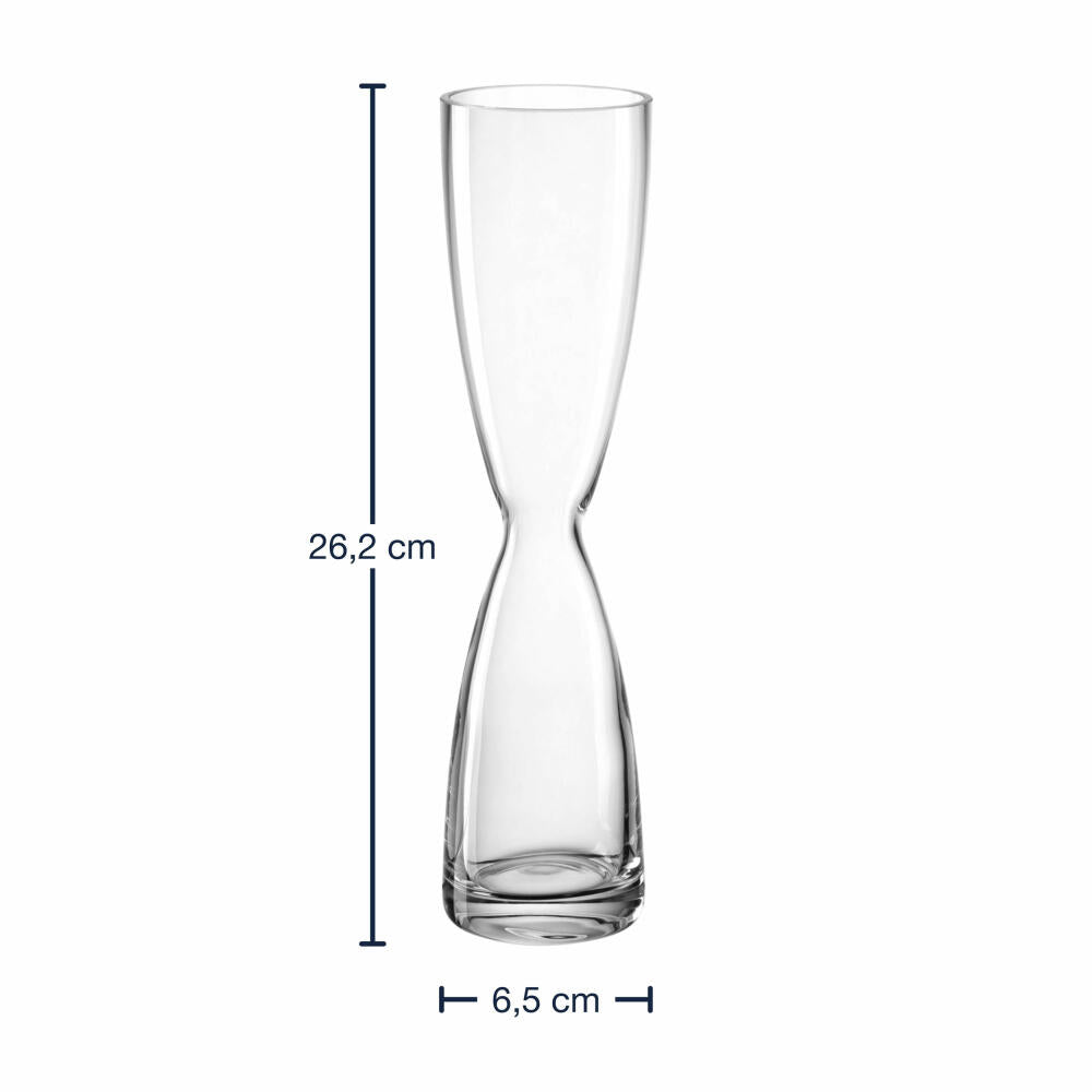 Leonardo Solifleurvase Diabolo, vase, decorative vase, flower vase, glass, H 26 cm, 045264