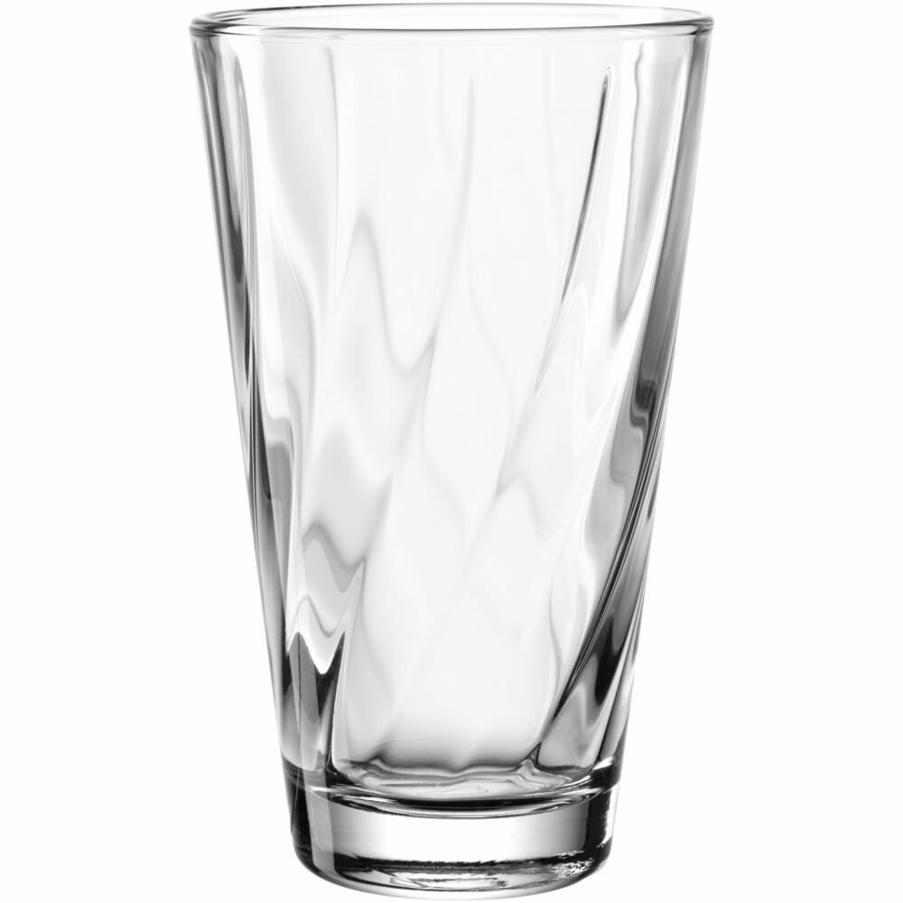 Leonardo drinking glass Twist, water glass, juice glass, long drink glass, soda-lime glass, 300 ml, 023591
