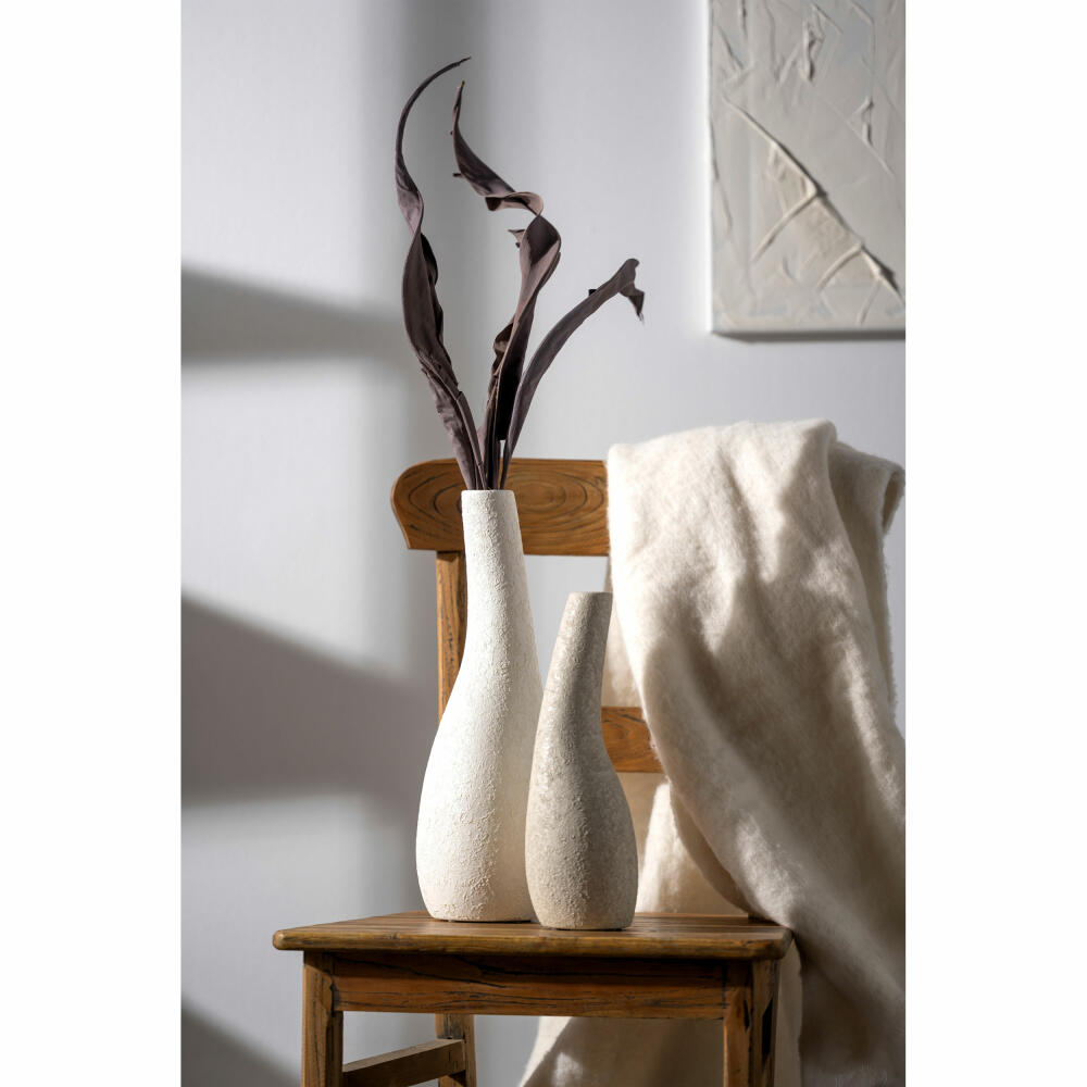 Leonardo ceramic vase Arco, vase, decorative vase, flower vase, table vase, ceramic, white, H 40 cm, 059009