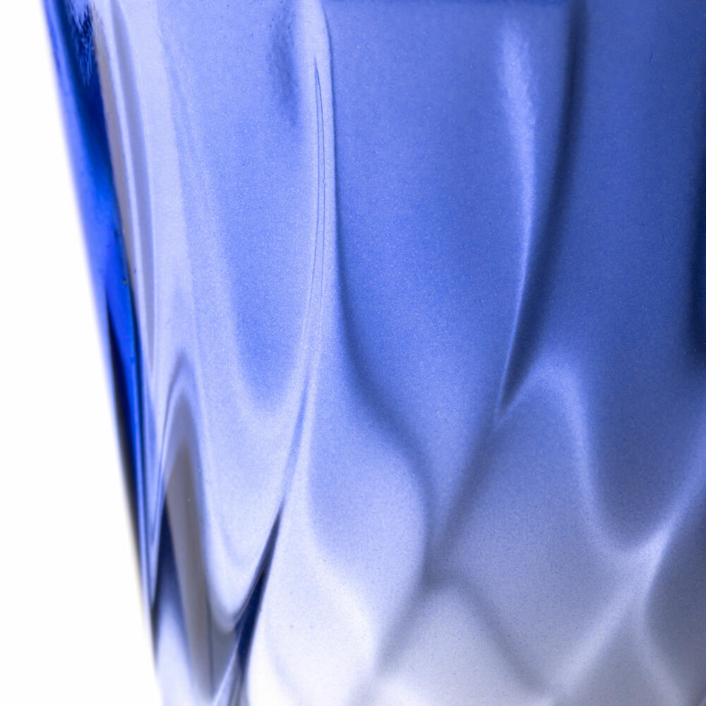 Leonardo drinking glass Twist, water glass, juice glass, soda-lime glass, blue, 215 ml, 046967
