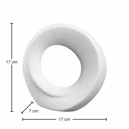 Leonardo Keramikobjekt Oggetto, Dekoobjekt, Dekoration, Wohnaccessoire, Keramik, Weiß, H 17 cm, 059010