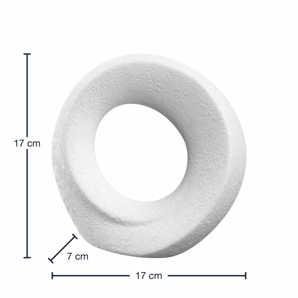 Leonardo ceramic object Oggetto, decorative object, decoration, home accessory, ceramic, white, H 17 cm, 059010