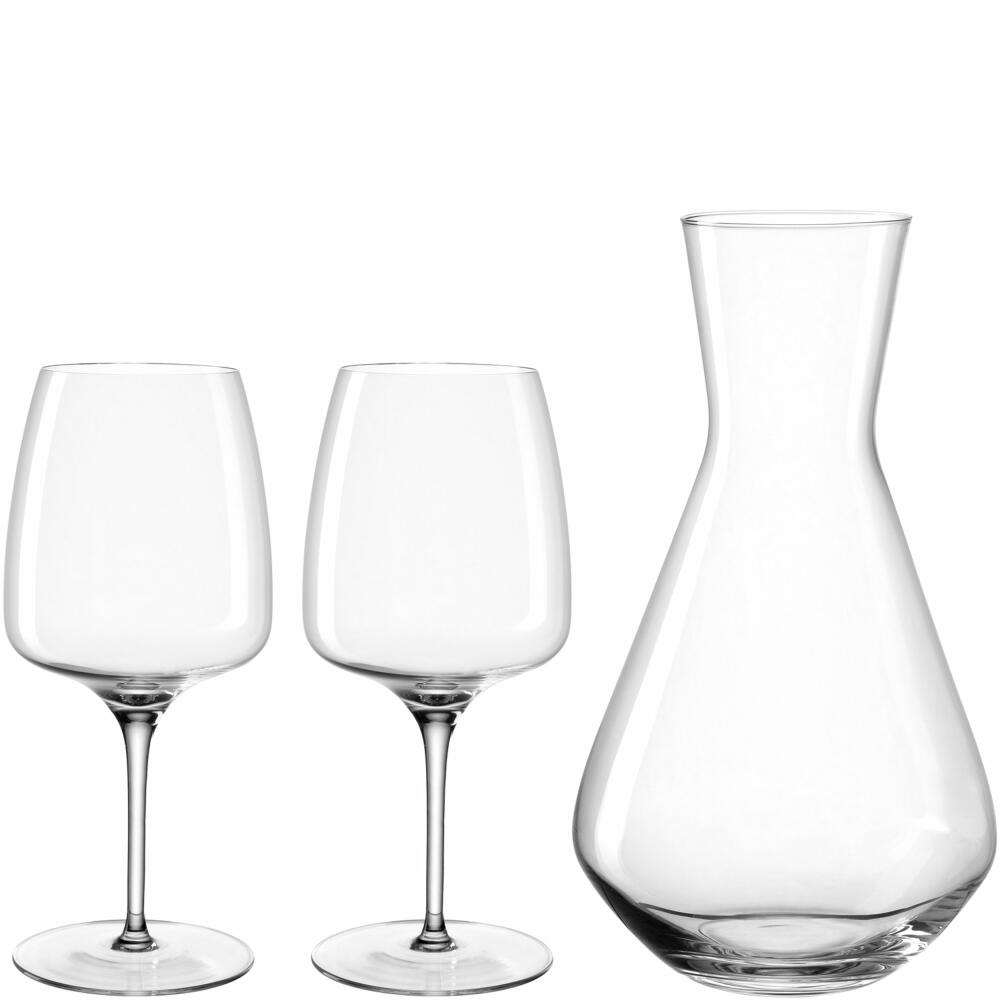 Leonardo wine set Cesti, 3-piece, red wine glass, decanter, wine glass, crystal glass, 061975