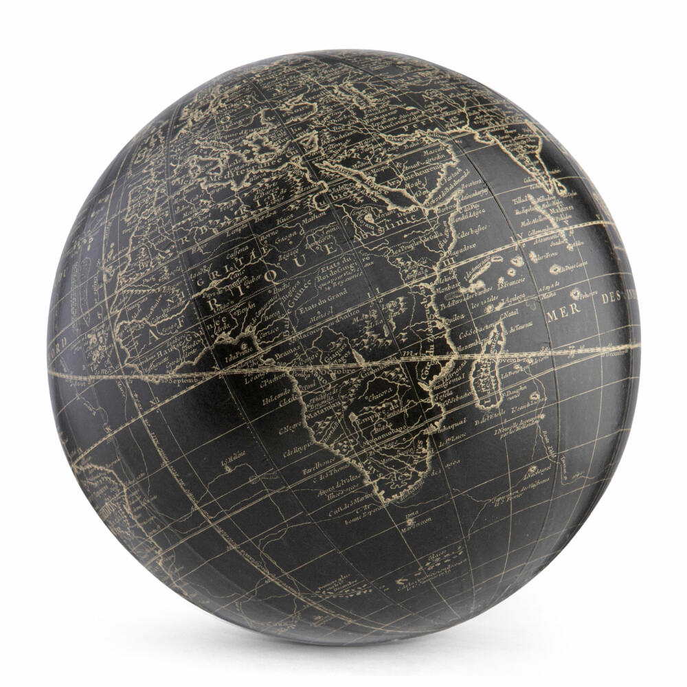 Authentic Models Globus Vaugondy Black 18 cm, World Globe, Decoration, Plastic / Paper, GL311