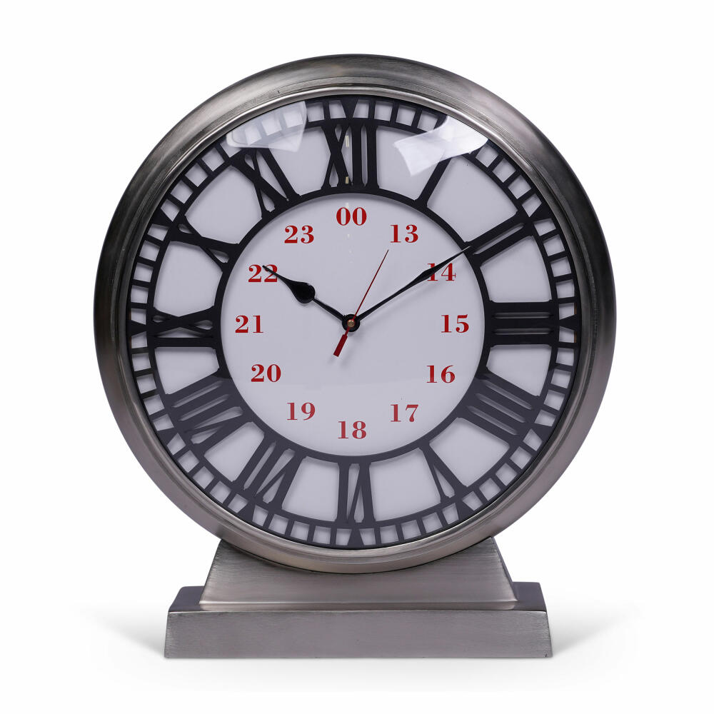 Authentic Models Waterloo Desk Clock XL, desk clock, clock, decoration, aluminum / glass, SC068