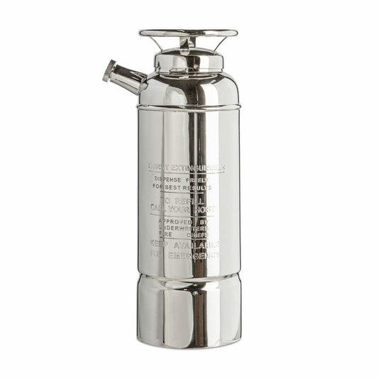 Authentic Models Cocktail Shaker Fire Extinguisher C. Shaker, Brass, Nickel and Silver Plated, CS002