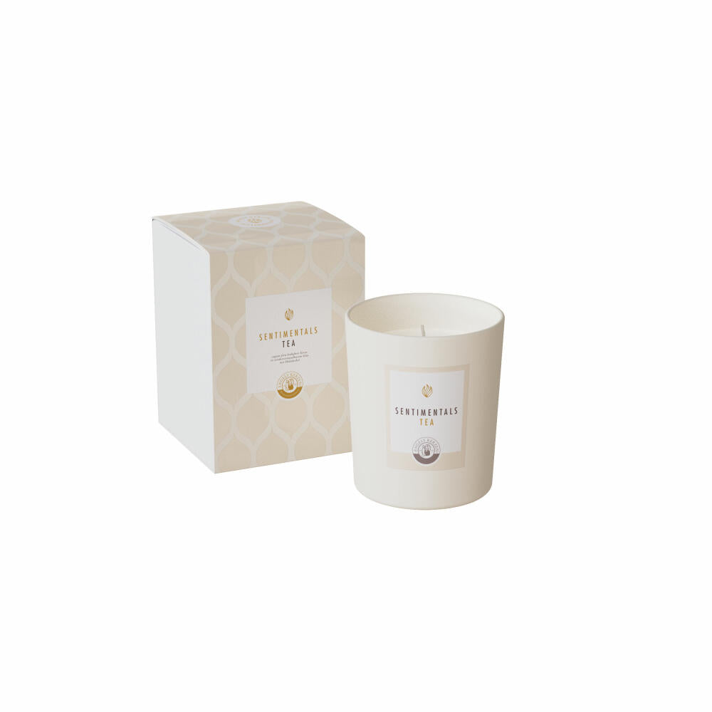 Engels Kerzen scented candle Sentimentals M in a glass - Tea, rapeseed wax, white, 13 cm, 64000015043