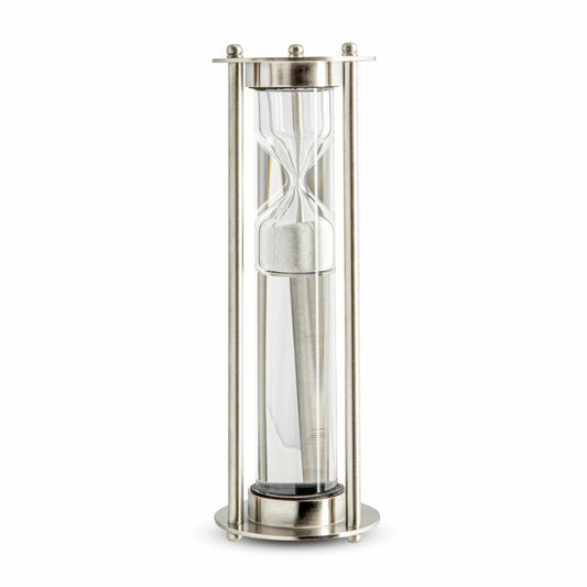 Authentic Models Hourglass Liquid Hour Glass 3 Minutes, Timepiece, Aluminum / Glass, HG009