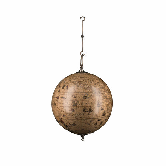 Authentic Models Hanging Globe Hondius Hanging L, Globe, Decoration, Aluminium / Plastic / Paper, GL073