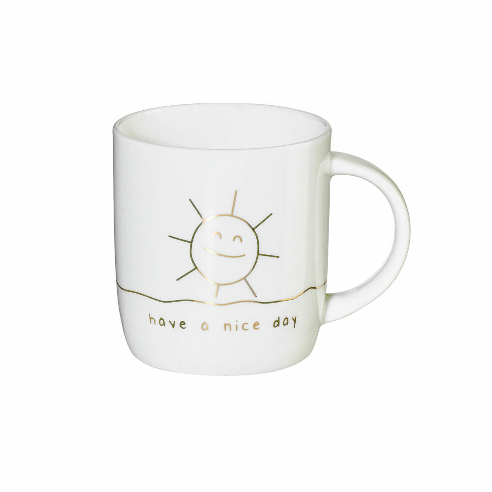 ASA Selection Mug Have A Nice Day, Fine Bone China, White glossy, 350 ml, 18073414