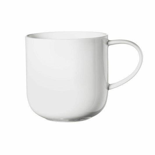 ASA Selection Coppa Henkelbecher, Tasse, Kaffeebecher, Teetasse, Porzellan, Weiß, 400 ml, 19100017