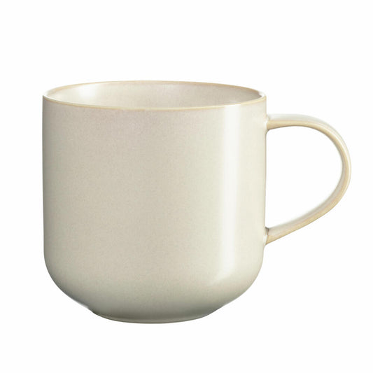 ASA Selection Coppa Henkelbecher, Tasse, Kaffeebecher, Teetasse, Porzellan, Tofu, 400 ml, 19100184