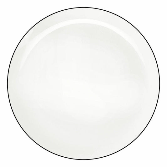 ASA Selection Ligne Noire Teller Flach, Schwarze Linie, Fine Bone China, Warmes Weiß, Ø 26.5 cm, 1903113